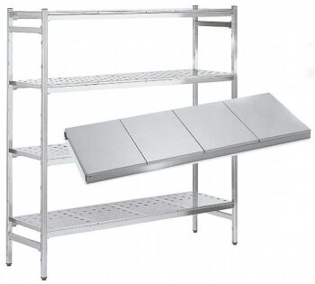 Distform Estantería Modular Lineal Inoxidable Bandeja Lisa