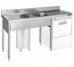 Distform Fregadero Gama 600 Cubeta y Aro con Espacio Lavavajillas