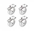 Docriluc Set 4 Ruedas Vitrinas