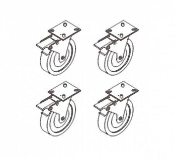 Docriluc Set 4 Ruedas Vitrinas