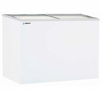 Edenox Congelador Horizontal Puerta de Cristal NLFG-385