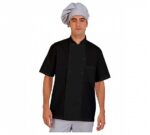 Eurosavoy Chaqueta Cocina Popelín Unisex Novara Negro