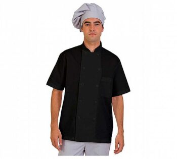Eurosavoy Chaqueta Cocina Popelín Unisex Novara Negro