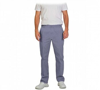 Eurosavoy Pantalón Ans Cuadros Unisex Cintura Goma Azul