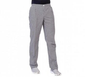 Eurosavoy Pantalón Namur Media Goma Cuadros Negro