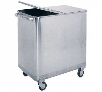 Fricosmos Contenedor Inox con Tapa y Ruedas para Panadería