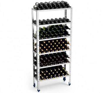 Fricosmos Estantería Inox para Almacenaje de Vino