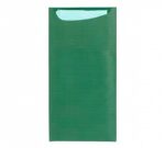 Bolsa para Cubiertos + Servilleta Verde Just in Time (400 uds)