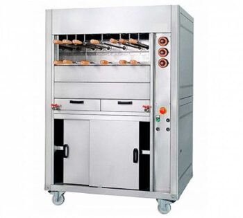 Grelhaco Asador de Gas Rodizio Doble