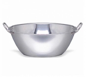 J.L.Blanco Caldero Inox Fondo Plano con Asas
