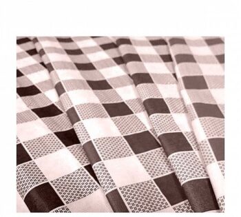 Karme Nature Mantel de Papel Cuadros Marrón (400 uds)