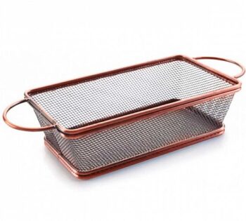Lacor Cestillo Rectangular con Asas Bronce