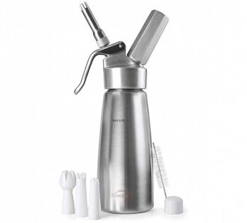 Lacor Sifón Crema Acero Inox y Cabezal Aluminio