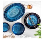 Lubiana Vajilla Porcelana Hotel Cosmos Blue
