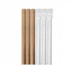 Cañas de Papel Kraft con Funda