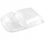 Tapa Envase Rectangular FastPac 2 Compartimentos