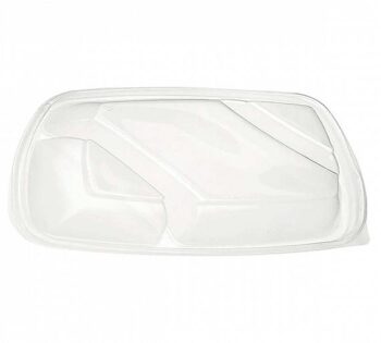 Tapa Envase Rectangular FastPac 3 Compartimentos
