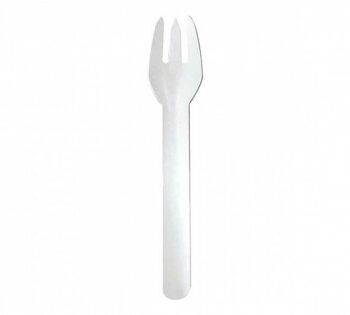 Tenedor Extra Rígido de Cartón Blanco