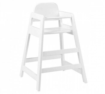 Muebles Romero Trona Madera Baby Acabado Blanco