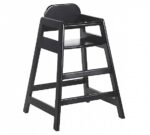 Muebles Romero Trona Madera Baby Acabado Negro