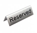 Olympia Cartel de Mesa Reservado Acero Inox