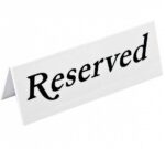 Olympia Cartel de Mesa Reservado Plástico