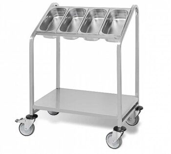 Plus-tik Carro Porta Cubiertos GN 1/3 y Bandejas