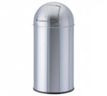 Plus-Tik Papelera Bullet Push Acero Inox