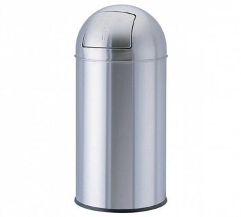 Plus-Tik Papelera Bullet Push Acero Inox