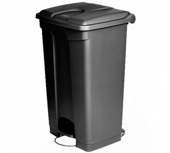 Probbax Cubo Basura Antrimicrobiano con Tapa, Pedal y Ruedas