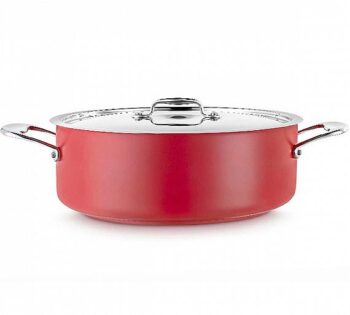Pujadas Cacerola Baja con Tapa Cool Line Roja