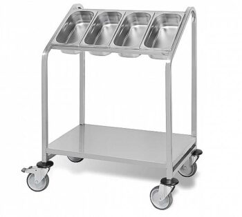 Pujadas Self Service Dispensador Porta Cubiertos GN 1/3 y Bandejas