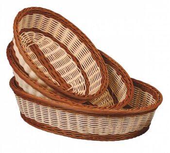 Pujadas Cesta Oval Borde Marrón