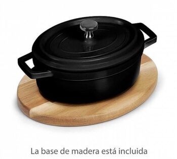 Pujadas Mini Cazuela Oval con Tapa Negra