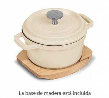 Pujadas Mini Cazuela con Tapa Blanca