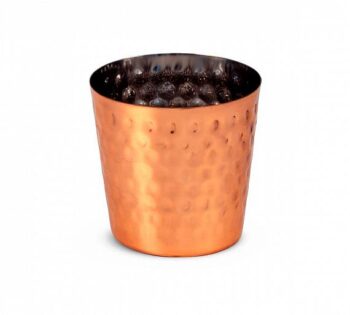 Pujadas Mini Vaso para Servir Acabado Martillado Cobre