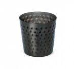 Pujadas Mini Vaso para Servir Acabado Martillado Negro