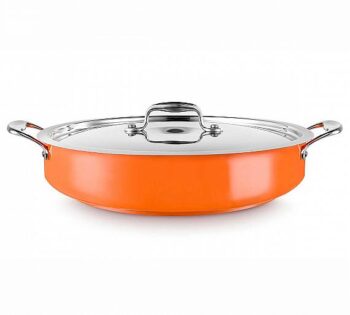 Pujadas Paellera con Tapa Cool Line Naranja