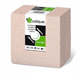 Qualque Servilleta Tissue Naturcel 30x30 de 2 Capas