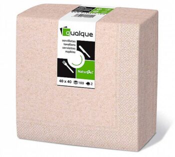 Qualque Servilleta Tissue Naturcel 40x40 de 2 Capas