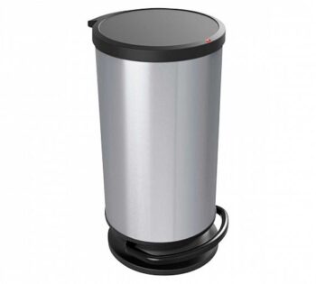 Rotho Papelera Paso con Pedal Redonda