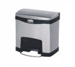 Rubbermaid Papelera Slim Jim Inox Pedal Frontal 15 litros