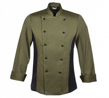 Sager Chaqueta Entallada Verde Costadillo Elástico