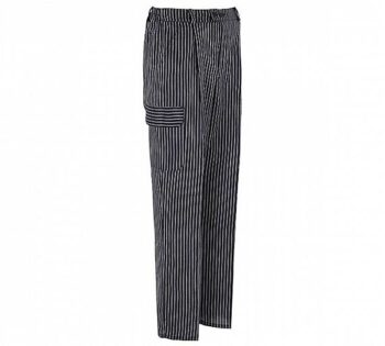 Sager Pantalón Unisex Cremallera 9934 Negro Listas