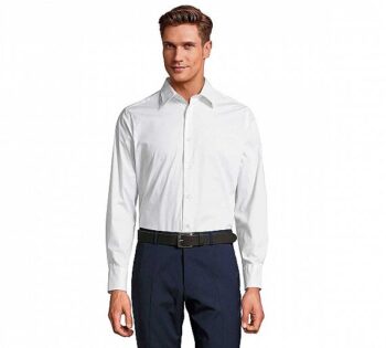 Sol´s Camisa Hombre Stretch Brighton Blanca
