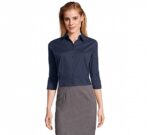 Sol´s Camisa Stretch Mujer Manga 3/4 Effect Azul Oscuro