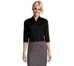 Sol´s Camisa Stretch Mujer Manga 3/4 Effect Negro