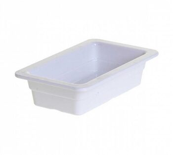 Tablecraft Cubeta Melamina GN 1/4 Blanca