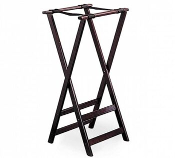 TableCraft Soporte Bandejas Tijera Madera