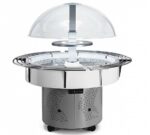 Udex Isla Buffet Redonda con Estante Inox